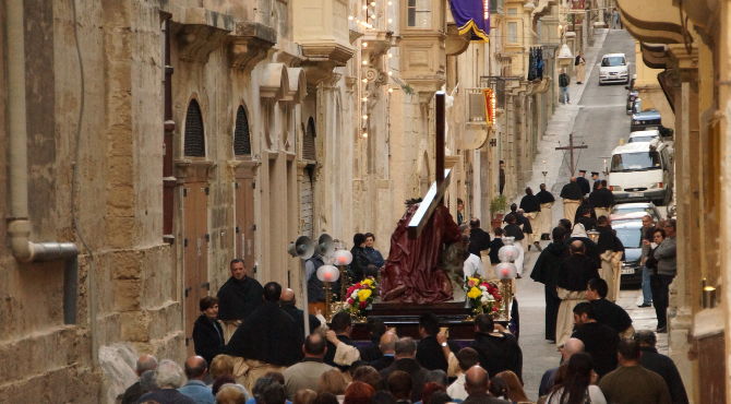 Oster-Prozessionen in Valletta