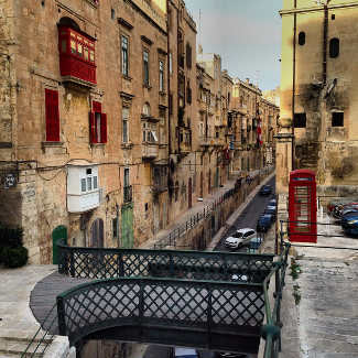 Straße in Valletta